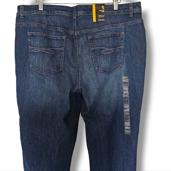 Style & Co Slim Leg High Rise Tummy Control Curvy Jeans Women's Size 20W NEW - Picture 9 of 9